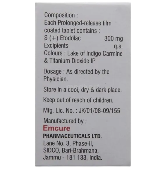 setolac er 300mg tablet 10's
